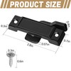 Nkiy Quen 4 Pcs F2590 Windows Replacement Sash Lock-2-1/4'' Mounting