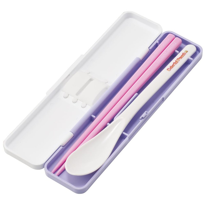 Skater CCS3SAAG-A Chopsticks Set, 7.1 inches (18 cm), Colorful Peach