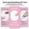 Beetles Tipex Lite Apex Nail Tips, Square Long, 256pcs 16
