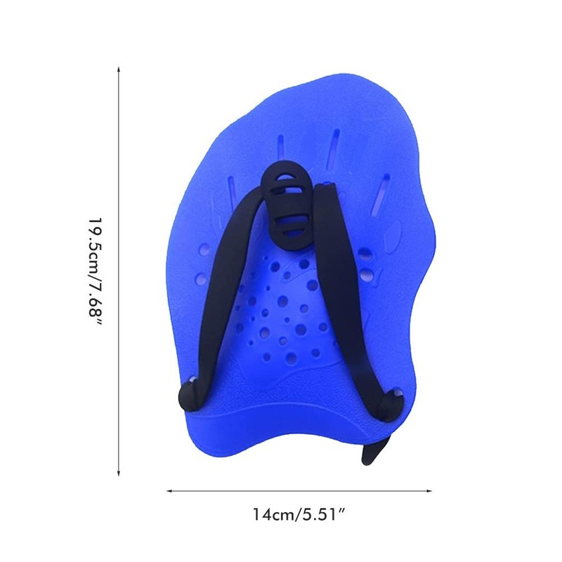 Swim Hand Paddles Swimming Training Paddles with Adjustable Straps Contour