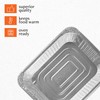 PLASTICPRO Disposable 9 x 13 Aluminum Foil Pans Half Size