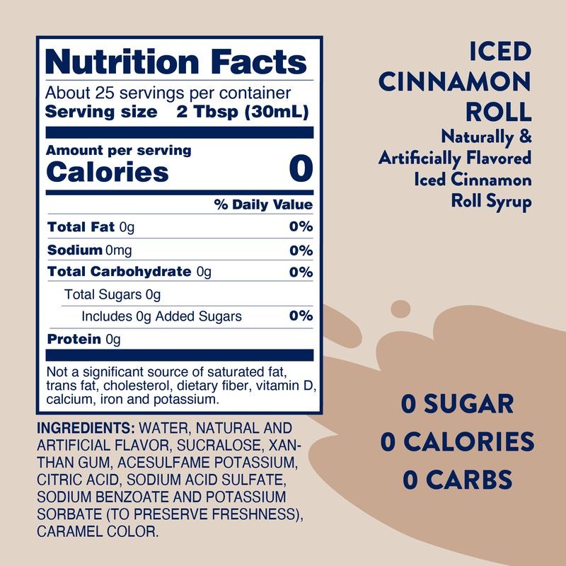 Sugar Free Iced Cinnamon Roll Syrup