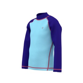 HDTIYUYP UV Shirt Women Girls - Water Swimming T-Shirt Rash Guard Women Swimming Shirt Surf Shirt Quick-Drying Beach Shirt Wet Top, Light Blue Gl, 11 - 12 years