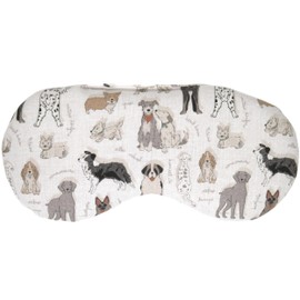 Organic Eye Pillow Lavender & Linseed "Love Dogs" for Relaxation, Cooling, Warming or Yoga