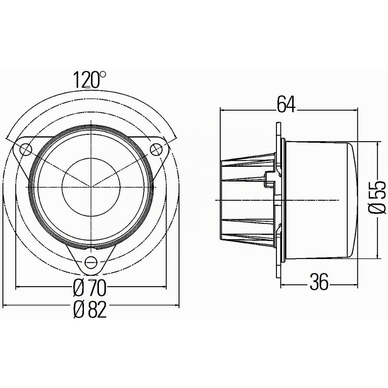 HELLA 2NE 011 172-081 Rear Fog Light - LED -