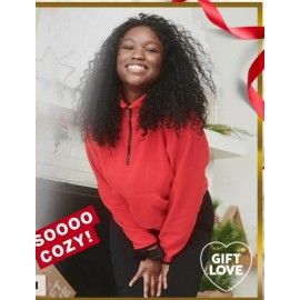 Victoria's Secret L VICTORIA SECRET ~PINK~ RECYCLED POLAR FLEECE  Half Zip  Large NEW  Women