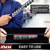 AMM 18-Piece Socket Organizer, 1/2 inch, 3/8 inch and 1/4