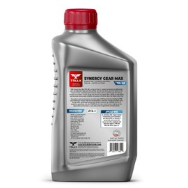 TRIAX Synergy Gear MAX 75W-140 GL-5, PAO Synthetic Long-Drain Axle, Differential Extreme Pressure Oil, Limited Slip Ready, 750,000 Mile Rating on Highway (6 Quart Pack)