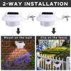 16 Pcs Solar Powered LED Gutter Lights 3 LED Deck