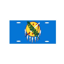 DIGIART INTERNATIONAL OKLAHOMA STATE FLAG METAL NOVELTY CAR LICENSE PLATE AUTO TAG