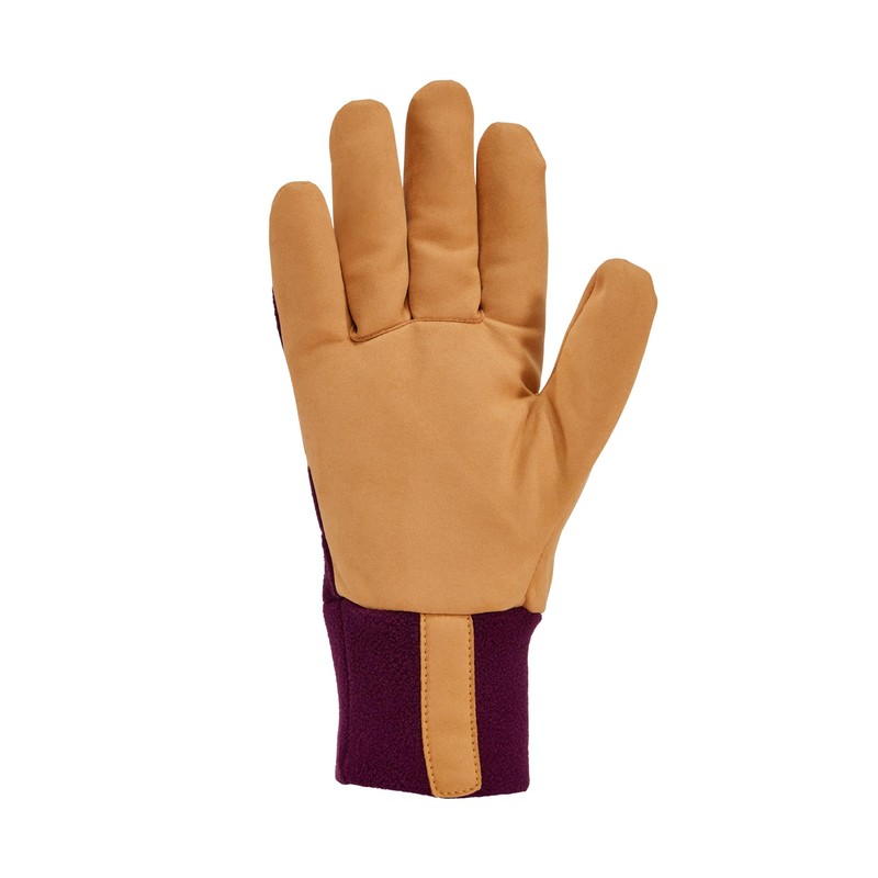 Carhartt Women's Wind Fighter Fleece Work Glove, Eggplant Barley, Small
