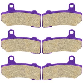 SCITOO Kevlar Carbon Fiber Brake Pads Fit for 08 09 10 11 12 13 14 Harley-Davidson Electra Glide Night Rod Night Rod Special Road Glide Road King Street Glide Street Rod V-Rod