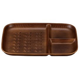 Showa NH home Wood Grain Toast Plate (CC) Brown Size: Approx. W19.8 D2.6 H2 79679