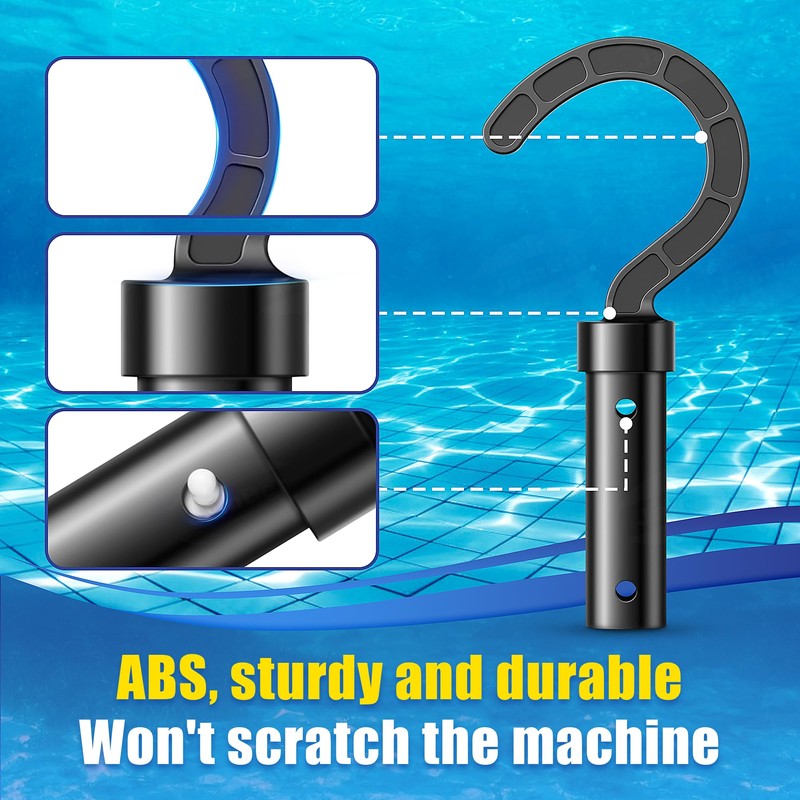 JamBer Pool Hook for Robotic Pool Cleaner, ABS Pool Hooks