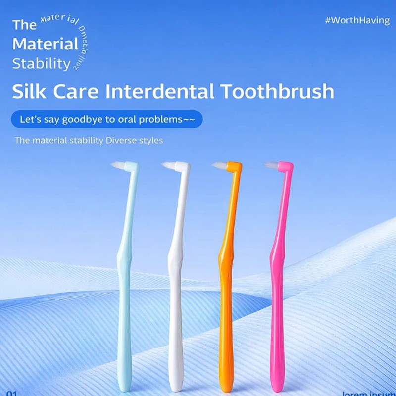 10PCS Soft Single Tufted Toothbrushes for Braces Detail Cleaning, Interspace