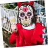 TEHAUX Day of The Dead Paper Masks 6pcs Decorative Masks