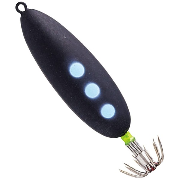 Gamakatsu Speed Metal Squid FF No. 15, #14 Full Black/Dot