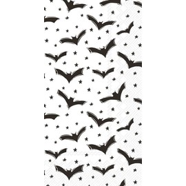 IHR Ideal Home Range Dinner Napkins Disposable 3-Ply Paper Hand Towels, 8.5" x 4.5", Going Batty, 16-Count