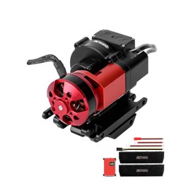 RCAWD 2204 2800KV Brushless Motor Transmission 2 Speed Brushless Gearbox Kit with 30A Brushless Esc Pedals for 1/18 Traxxas TRX4M Upgrades Part