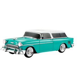 WS-1955 Retro Sedan Bluetooth Replica Speaker – Portable Wireless Car Model with HD Sound, TWS, FM, LED Party Light, USB/TF, Type-C, Hands-Free Mic for Car Enthusiasts & Home Audio(Green)