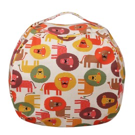 LMYOVE Stuffed Animal Storage Bean Bag Chair Cover（No Filler, Kids Baseball Bean Bag Chair Cover for Storage Plush Toys for Toddler 38"