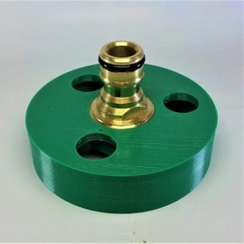Camper parts Motorhome Water filler cap hose connector UPGRADED BRASS NOZZLE quick clean fill your water tank/adapter (GREEN)