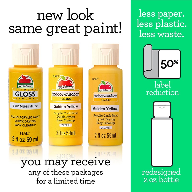 Apple Barrel Acrylic Paint in Assorted Colors (2 Ounce), 20621