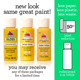 Apple Barrel Acrylic Paint in Assorted Colors (2 Ounce), 20621 Gloss White- (Pack of 3)