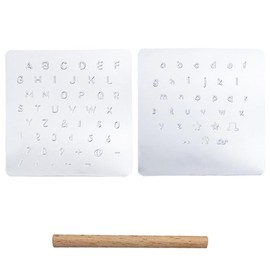 Leather Craft Engraving Sheet for Leather Craft Leather Tool Set Hammer Alphabet Hammer Sheet Alphabet Punching Set Hole DIY Handmade Parts Bag Shoes Decoration Bottom Studs Picture Craft Supplies