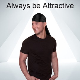 3PCS Silky Durag Pack for Men Waves, Satin Doo Rag for 360 540 720 Waves, Award 1 Wave Cap, Ideal Gifts for Christmas (purple+white+black)