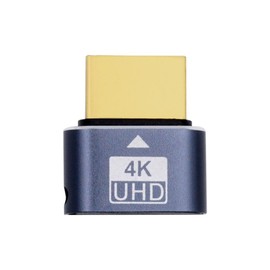 xiwai 4K Virtual Display Adapter HDMI 1.4 DDC EDID Dummy Plug HDTV 4K@60Hz Headless Ghost Display Emulator Black