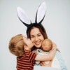Mangoit Easter Bunny Ears Headband Cute Bunny Headband for Women