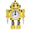 Betus Non-ticking Robot Alarm Clock Stainless Metal - Wake-up Clock