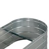 Grapevine Galvanized Steel Raised Garden Bed, Oval, 49IN, Silver