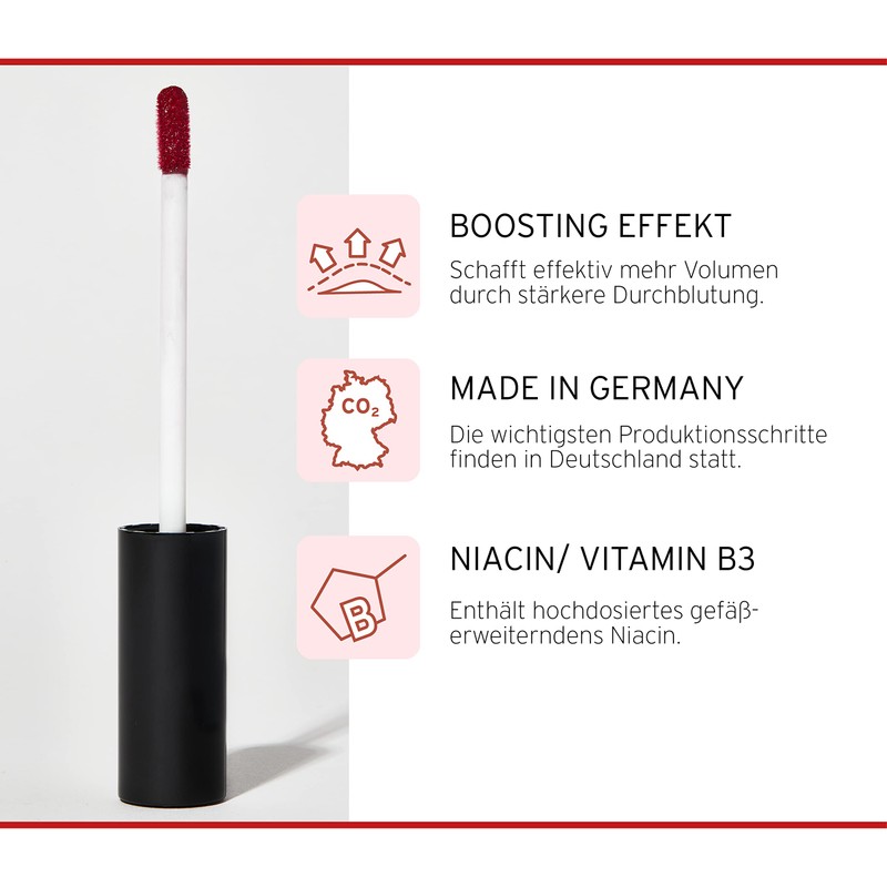 Nutrakiss Lip Plumper "Red" - Natural Lip Booster with Niacin