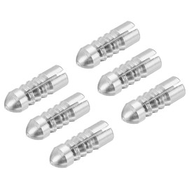 PATIKIL Dart Flight Protectors, 6 Pack Aluminum Alloy Dart Wing Savers Fixed 90 Degrees Wing Corrector for Steel & Plastic Flights, Silver