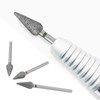 LT Easiyl 3pcs 2.35mm Cone Cuticle Diamond Drill Bit Fine
