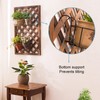 Leoenir 4 Pack Round Hanging Railing Planters - Metal Flower