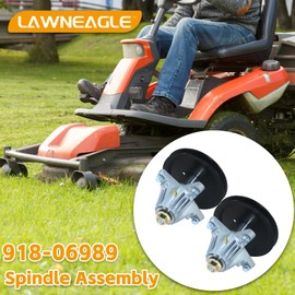 Lawneagle 2 Pack 918-06989 Spindle Assembly Replaces Troy Bilt 918-06989, 618-06989 Spindle for MTD T1600, T1700, T1900, CLT 46 CVT, Huskee LT 4600, Troy-Bilt TB 46, Horse Hydro Lawn Tractors