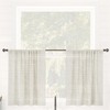 Clean Window Textured Slub Stripe 2-Pack Anti-Dust Allergy/Pet Friendly Sheer