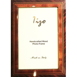 Tizo 8" X 10" Dark Brown Frame with Inlaid Border, Made in Italy 8" X 10" Dark Brown Frame with Inlaid Border, Made in Italy