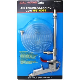 Cal Hawk Air Power Engine Cleaner Gun Siphon with 6ft Hose - Silver (CAHECG)