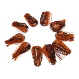 Harmony Fishing – Quick Change Modular Umbrella Skirts for Fishing Jigs, Spinnerbaits, Buzzbaits, Lures, Baits (10 Pack) (PB&J)