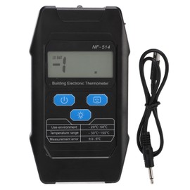 Concrete Thermometer LCD Display Building Temperature Meter Tester with Probe Line