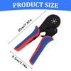Wowlela Wire Ferrule Crimping Tool, 0.08-16mm² Hexagonal Ferrule Crimping Tool,
