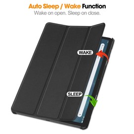 Kepuch Custer Case for Fire Max 11, Smart PU Leather Protective Case Cover for Fire Max 11 - Black