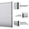 Toanture Custom Cordless Cellular Blinds, Easy to Install Blackout Honeycomb