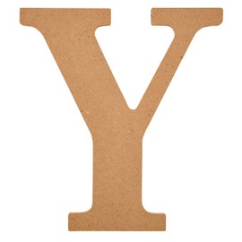 Plaid Unfinished Wood Letter, 8" Wooden Surface Perfect for DIY Arts and Crafts Projects, 63604