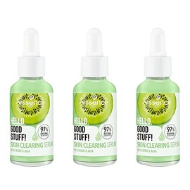 essence HELLO, GOOD STUFF! Skin Clearing Serum, Face Serum, Green, Moisturising, Natural, for Combination Skin, Vegan, Oil-Free, Alcohol-Free, Paraben-Free, Pack of 3 (3 x 30 ml)