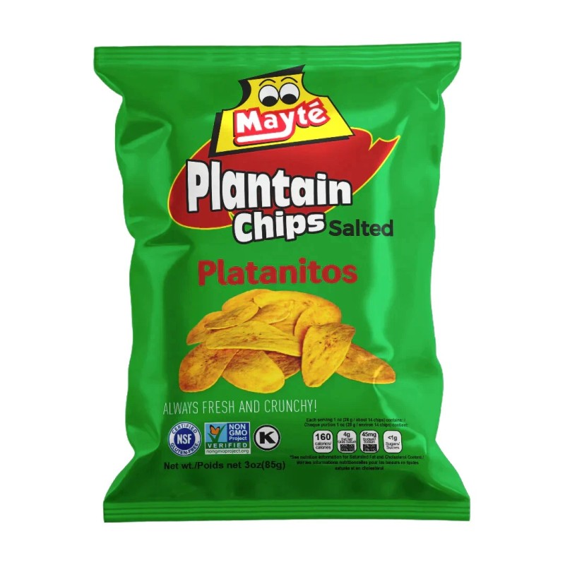 Mayte Banana Plantain Chips, Mayté Platanitos, Salted Plantain Chips, 3
